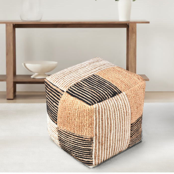 DAVALLIA POUF - WOOL/ JUTE