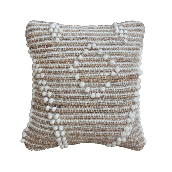 DELANS PILLOW - WOOL/ JUTE