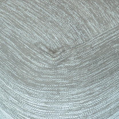 Delight Pouf, Cotton, Grey, Natural White, Pitloom, Flat Weave