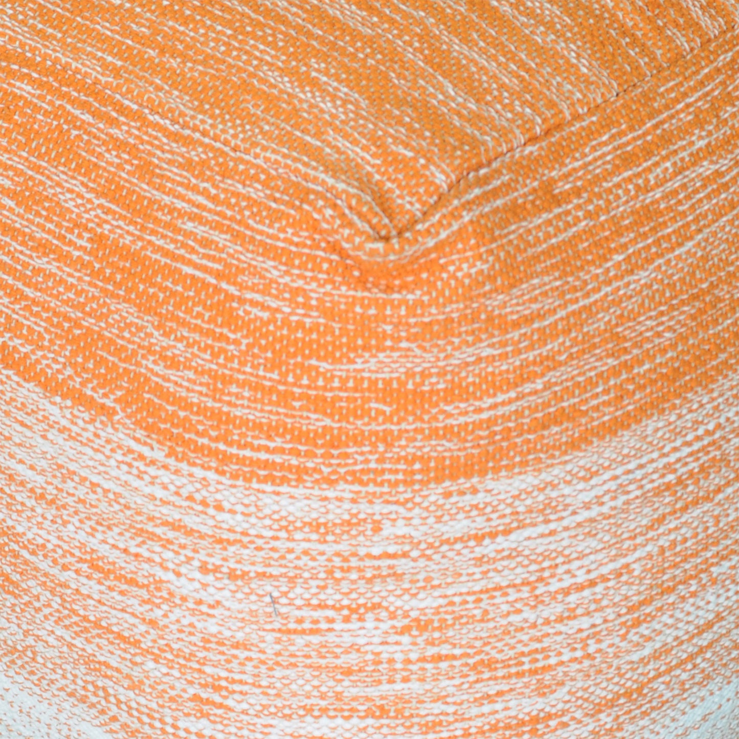Delight Pouf, Cotton, Terra, Natural White, Pitloom, Flat Weave