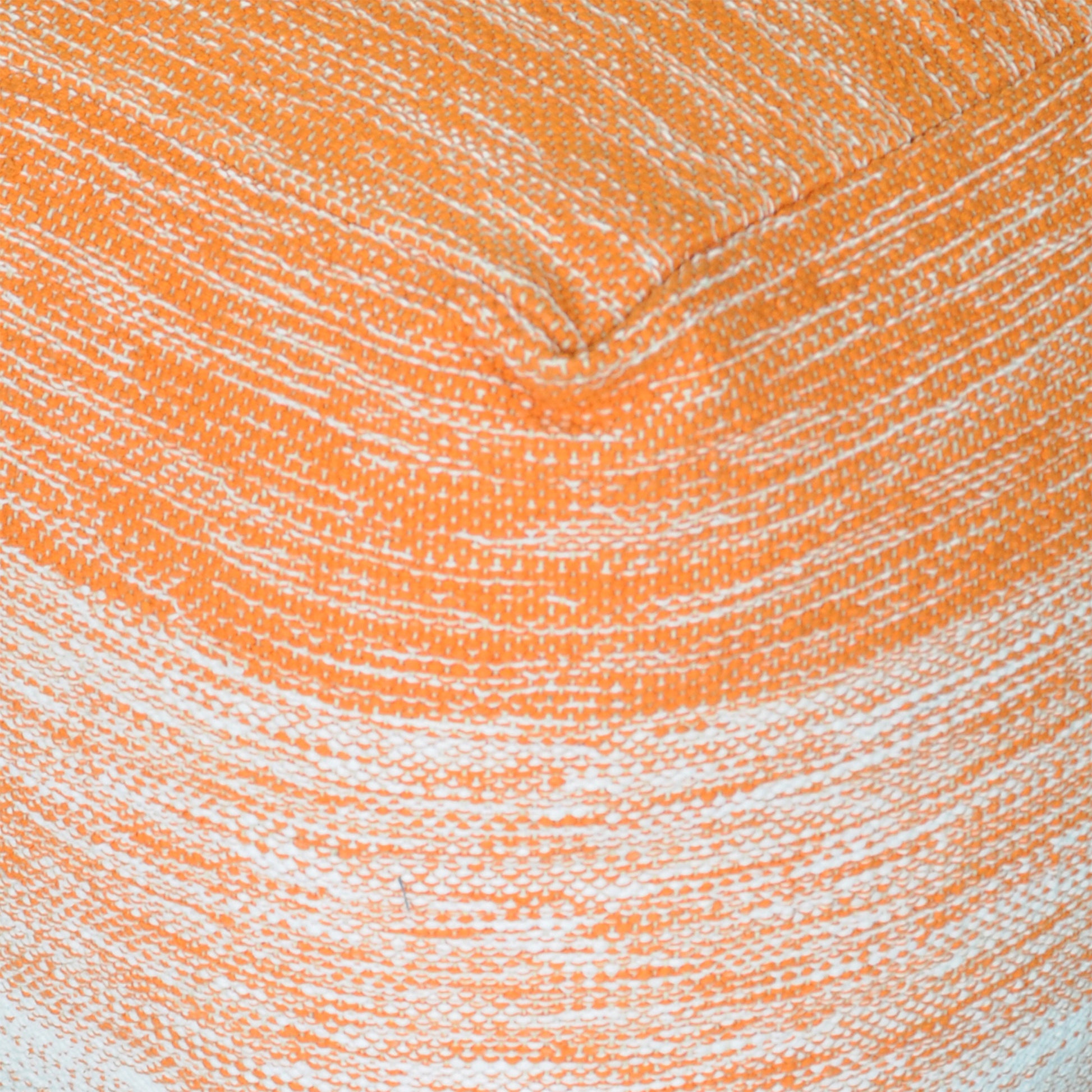 Delight Pouf, Cotton, Terra, Natural White, Pitloom, Flat Weave