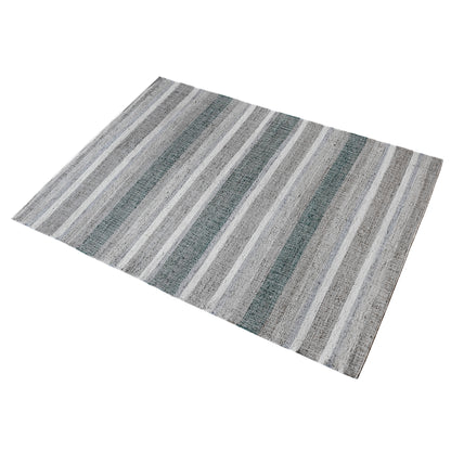 Area Rug, Bedroom Rug, Living Room Rug, Living Area Rug, Indian Rug, Office Carpet, Office Rug, Shop Rug Online, Hemp, Natural White, Grey, Charcoal, Punja, Flat Weave, stripes 