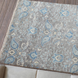 Area Rug, Bedroom Rug, Living Room Rug, Living Area Rug, Indian Rug, Office Carpet, Office Rug, Shop Rug Online, Wool, Taupe, Blue, Traditional