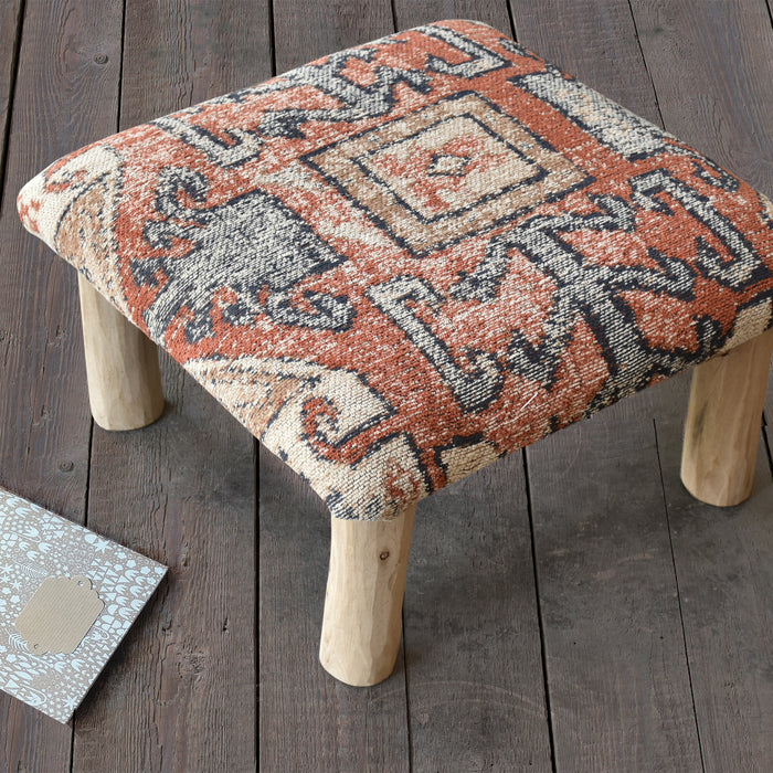 DUFEX FOOT STOOL - COTTON CHENILLE