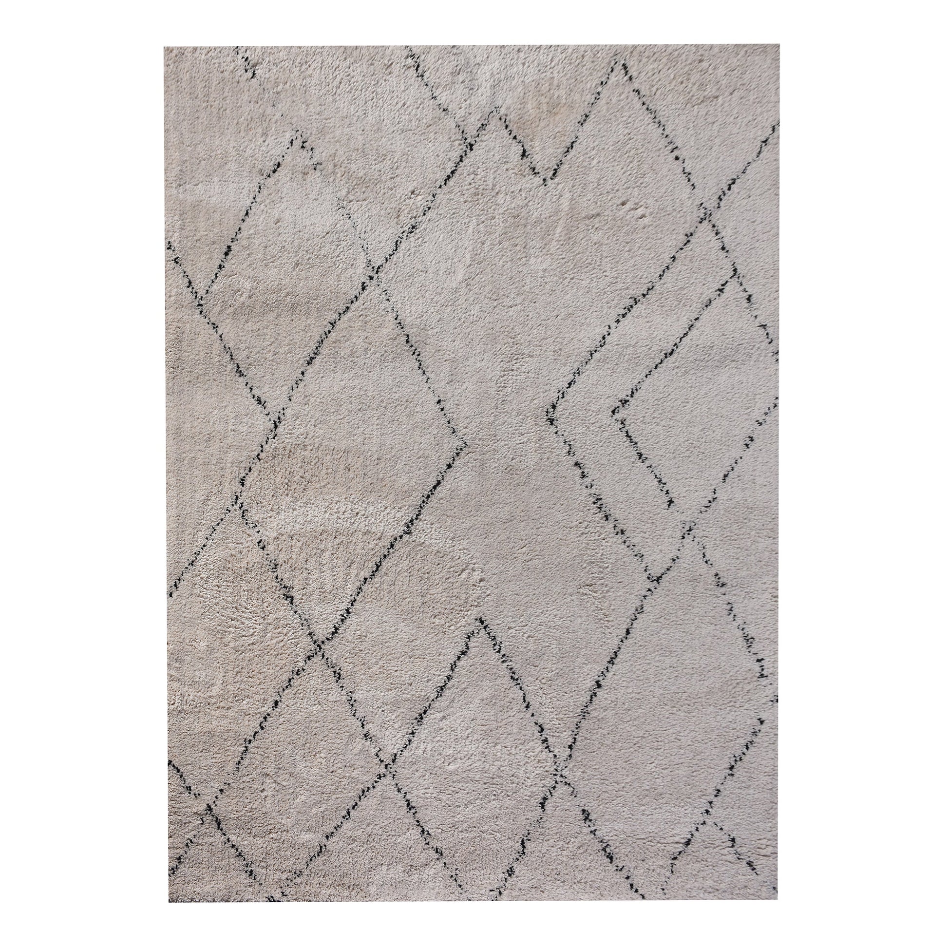 Area Rug, Bedroom Rug, Living Room Rug, Living Area Rug, Indian Rug, Office Carpet, Office Rug, Shop Rug Online, Polyester Micro Fiber, Natural White, Charcoal, Bm Fn, All Cut - Dundas, geometric 