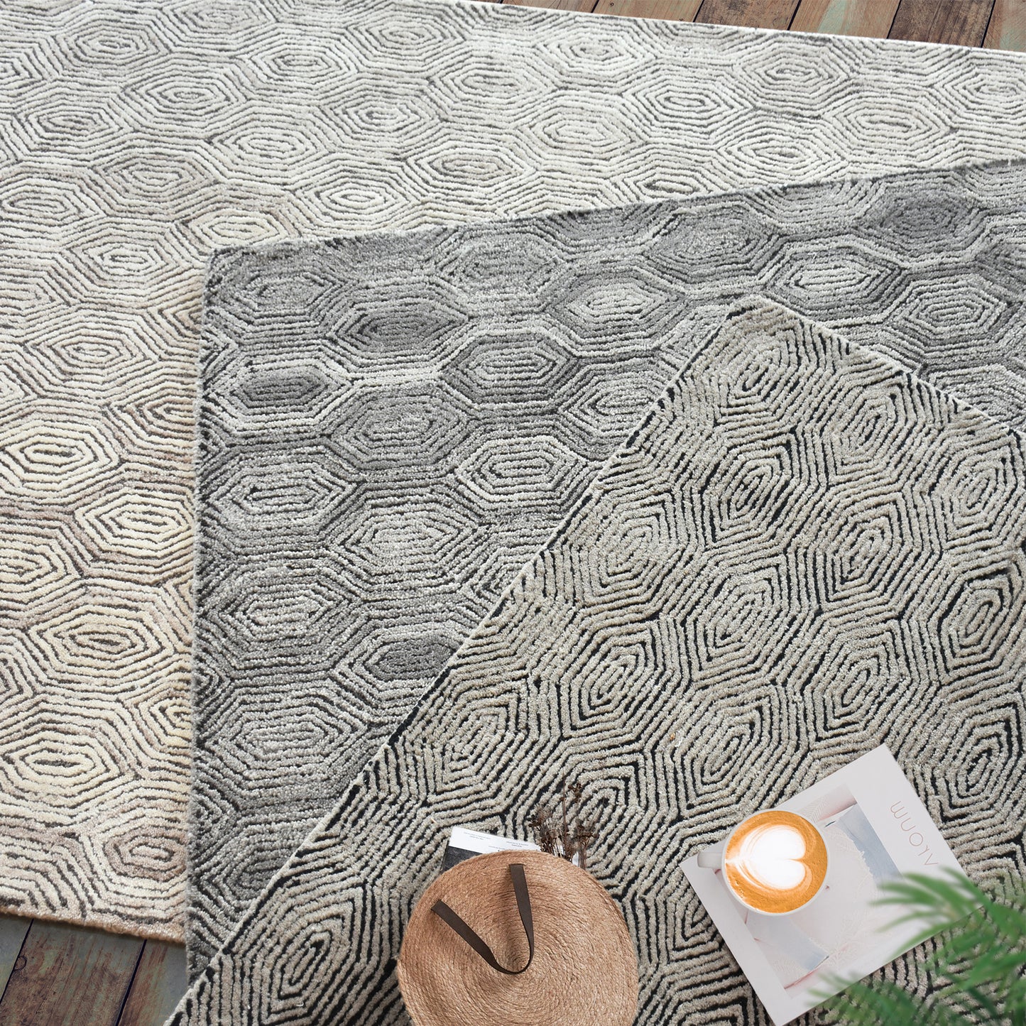Area Rug, Bedroom Rug, Living Room Rug, Living Area Rug, Indian Rug, Office Carpet, Office Rug, Shop Rug Online, Wool, Hand tufted, Cut And Loop, Textured