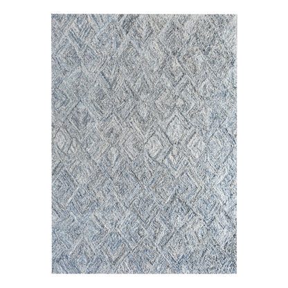 Area Rug, Bedroom Rug, Living Room Rug, Living Area Rug, Indian Rug, Office Carpet, Office Rug, Shop Rug Online, Denim, Wool, Blue, Natural White, Hand tufted, All Loop, Traditional