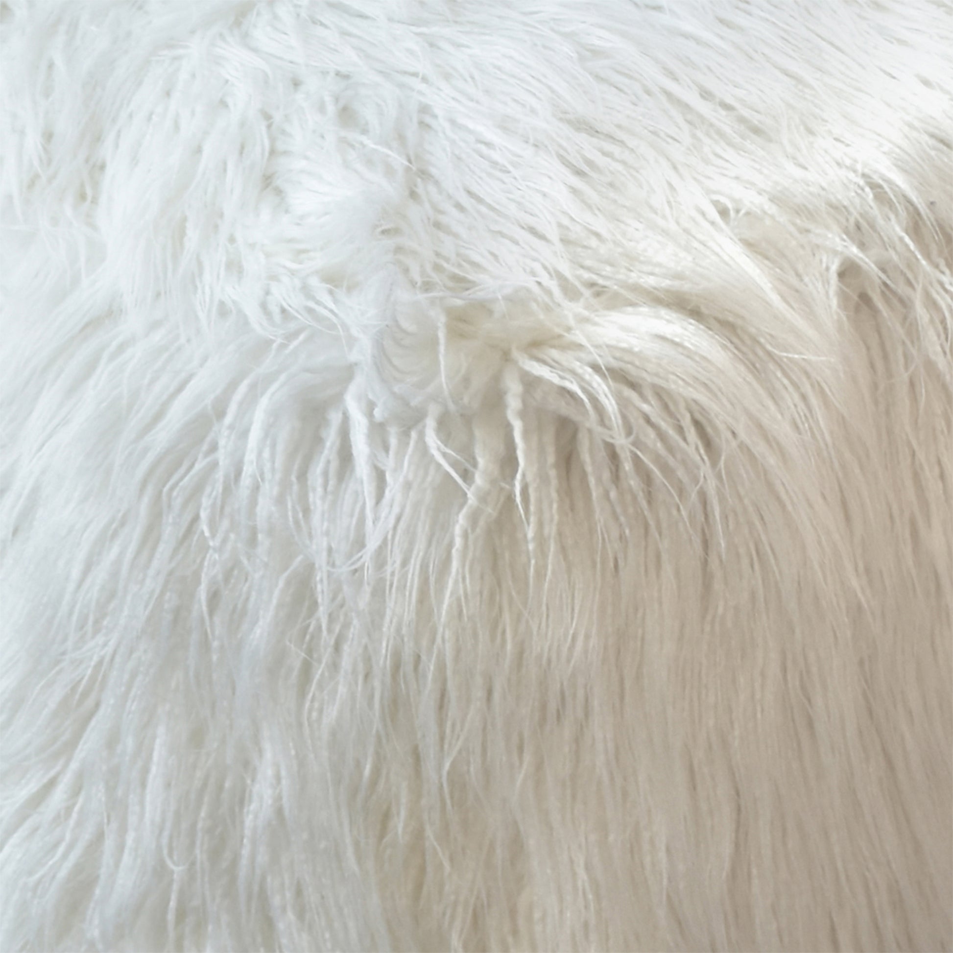 Elbe Pouf, Faux Leather, Natural White, Hm Stitching, Flat Weave