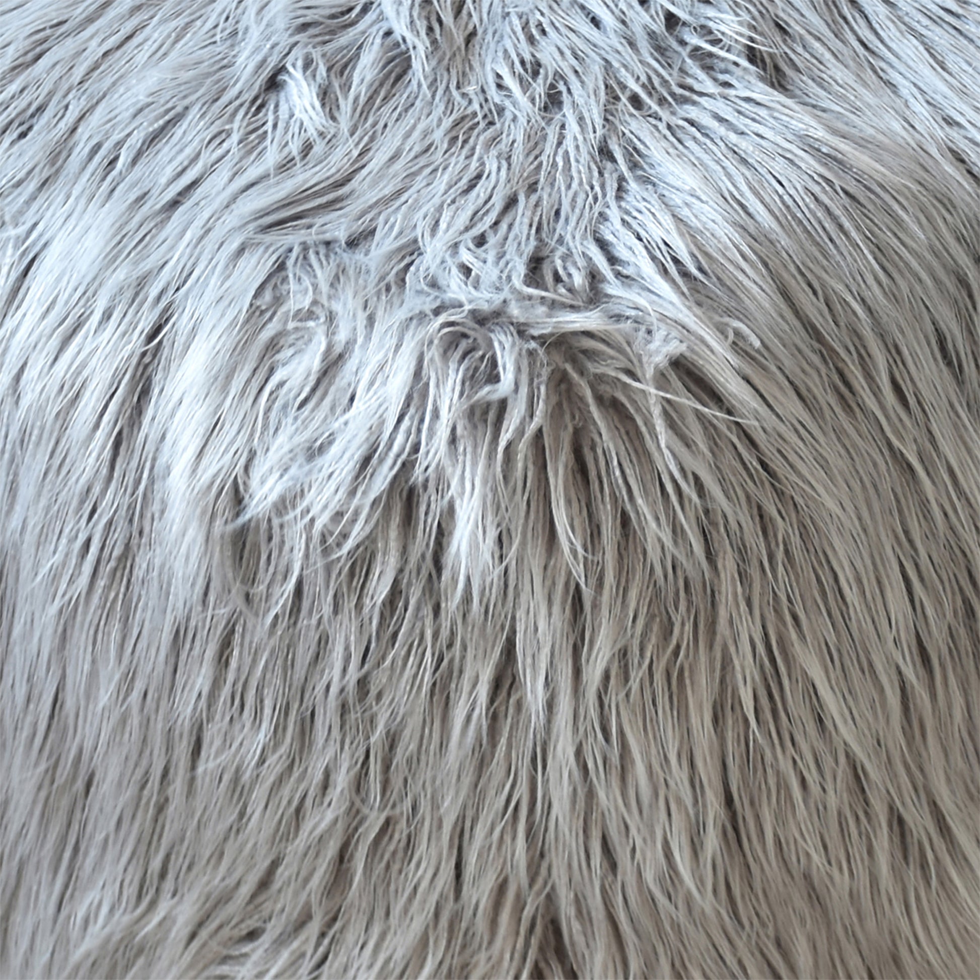 Elbe Pouf, Faux Leather, Grey, Hm Stitching, Flat Weave