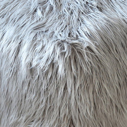 Elbe Pouf, Faux Leather, Grey, Hm Stitching, Flat Weave
