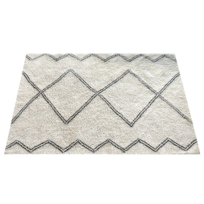 Area Rug, Bedroom Rug, Living Room Rug, Living Area Rug, Indian Rug, Office Carpet, Office Rug, Shop Rug Online, Nz Wool, Natural White, Grey, Geometrical