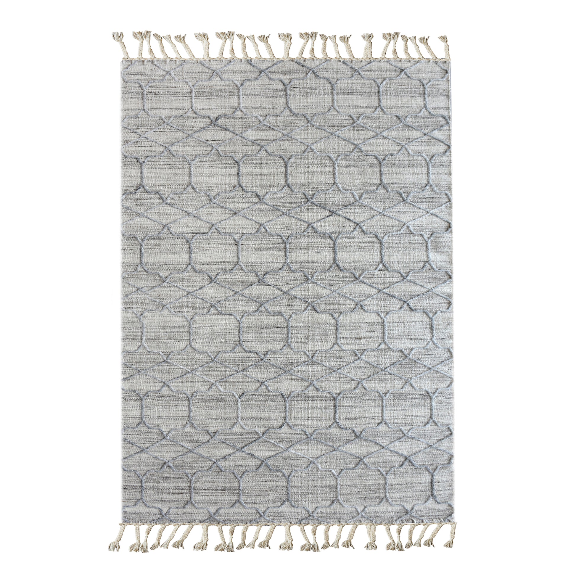 Area Rug, Bedroom Rug, Living Room Rug, Living Area Rug, Indian Rug, Office Carpet, Office Rug, Shop Rug Online, Wool, Viscose, Natural, Grey, Pitloom, Flat Weave, Geometrical