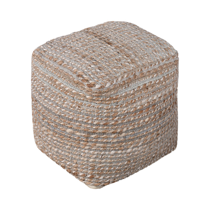 FAGERN POUF - DENIM/ JUTE