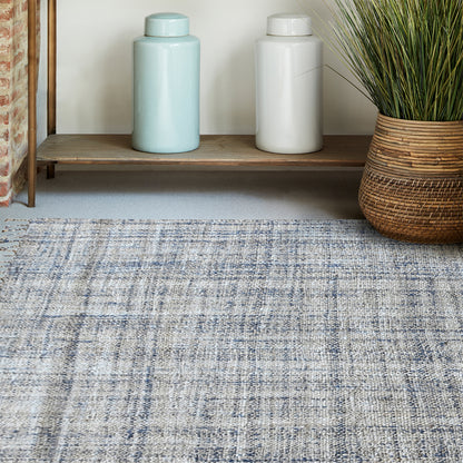 Area Rug, Bedroom Rug, Living Room Rug, Living Area Rug, Indian Rug, Office Carpet, Office Rug, Shop Rug Online, Hemp, Wool, Viscose Blend, Natural, Navy, Punja, Flat Weave, Textured