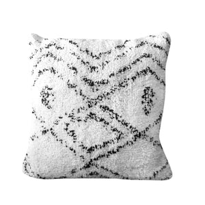 Fissa Pillow, Cotton, Natural White, Charcoal, 