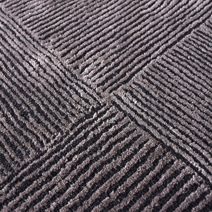 Area Rug, Bedroom Rug, Living Room Rug, Living Area Rug, Indian Rug, Office Carpet, Office Rug, Shop Rug Online, Wool, Charcoal, Pitloom, Flat Weave, Textured