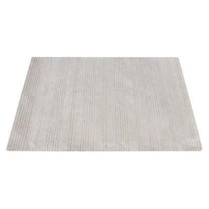 Area Rug, Bedroom Rug, Living Room Rug, Living Area Rug, Indian Rug, Office Carpet, Office Rug, Shop Rug Online, Wool, Natural White, Hand woven, All Cut, Minimal
