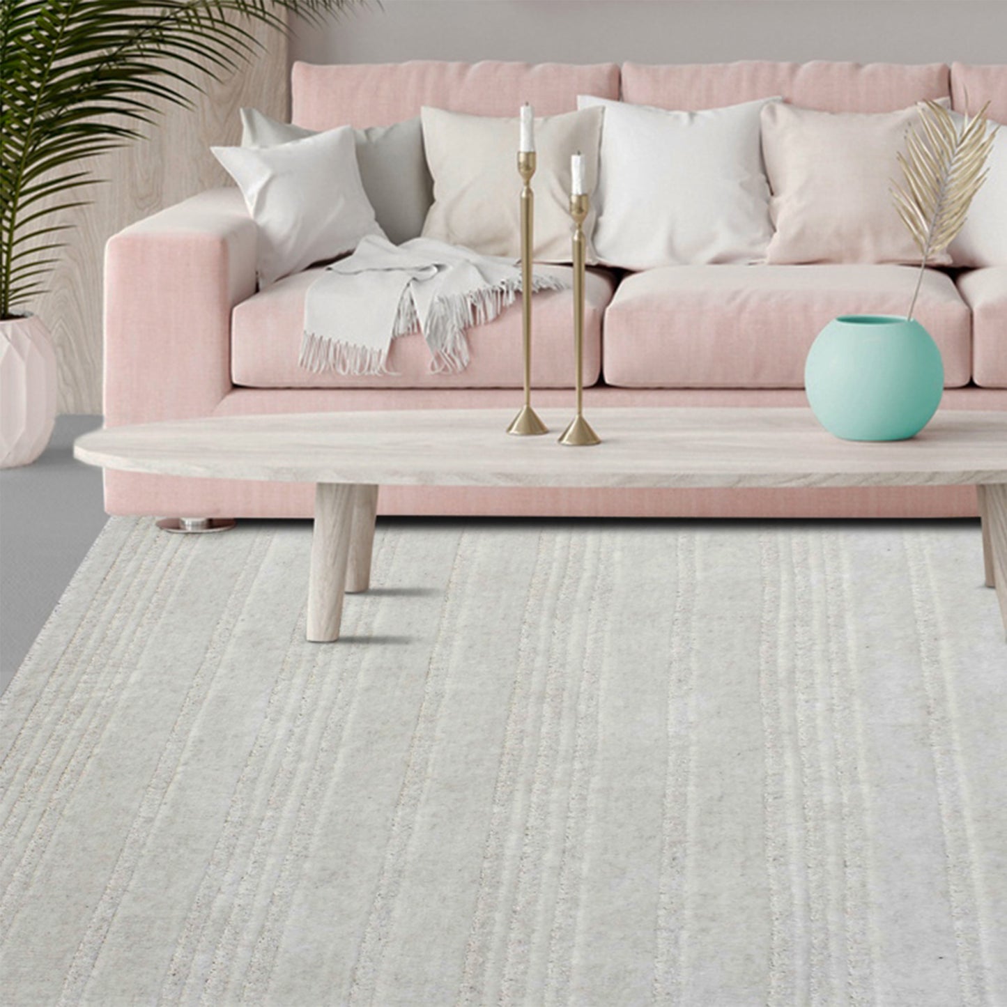 Area Rug, Bedroom Rug, Living Room Rug, Living Area Rug, Indian Rug, Office Carpet, Office Rug, Shop Rug Online, Wool, Natural White, Hand woven, All Cut, Minimal