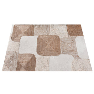 Area Rug, Bedroom Rug, Living Room Rug, Living Area Rug, Indian Rug, Office Carpet, Office Rug, Shop Rug Online, Hemp, Wool, Cotton Salvage, Natural, Natural White, Hm Stitching, Flat Weave, Traditional