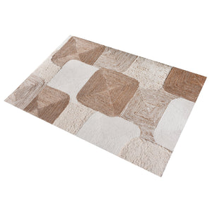 Area Rug, Bedroom Rug, Living Room Rug, Living Area Rug, Indian Rug, Office Carpet, Office Rug, Shop Rug Online, Hemp, Wool, Cotton Salvage, Natural, Natural White, Hm Stitching, Flat Weave, Traditional