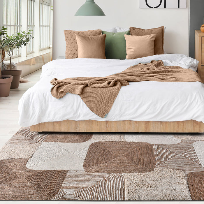 GALEANA RUG -  HEMP/ WOOL/ COTTON SALVAGE
