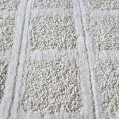 Area Rug, Bedroom Rug, Living Room Rug, Living Area Rug, Indian Rug, Office Carpet, Office Rug, Shop Rug Online, Wool, Natural White, Hand woven, All Cut, Geometrical