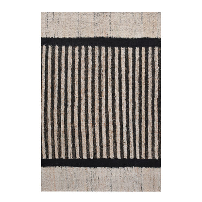 Area Rug, Bedroom Rug, Living Room Rug, Living Area Rug, Indian Rug, Office Carpet, Office Rug, Shop Rug Online, Jute Wool Blend, Natural, Charcoal, Punja, Flat Weave, geometric