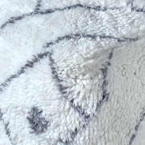 Gisors Pouf, Nz Wool, Natural White, Grey, Bm Sn, All Cut 