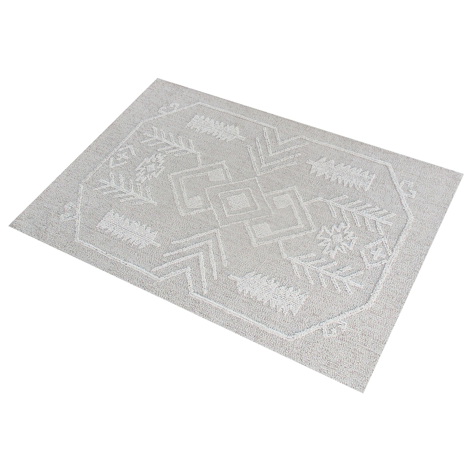 Area Rug, Bedroom Rug, Living Room Rug, Living Area Rug, Indian Rug, Office Carpet, Office Rug, Shop Rug Online, Wool, Natural White, Beige, Hand woven, All Loop, Modern
