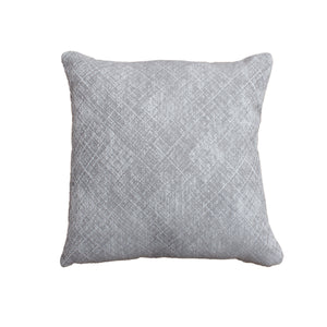 Gradesh Cushion, Blended Fabric, Grey, Natural White, Machine Made, Flat Weave 