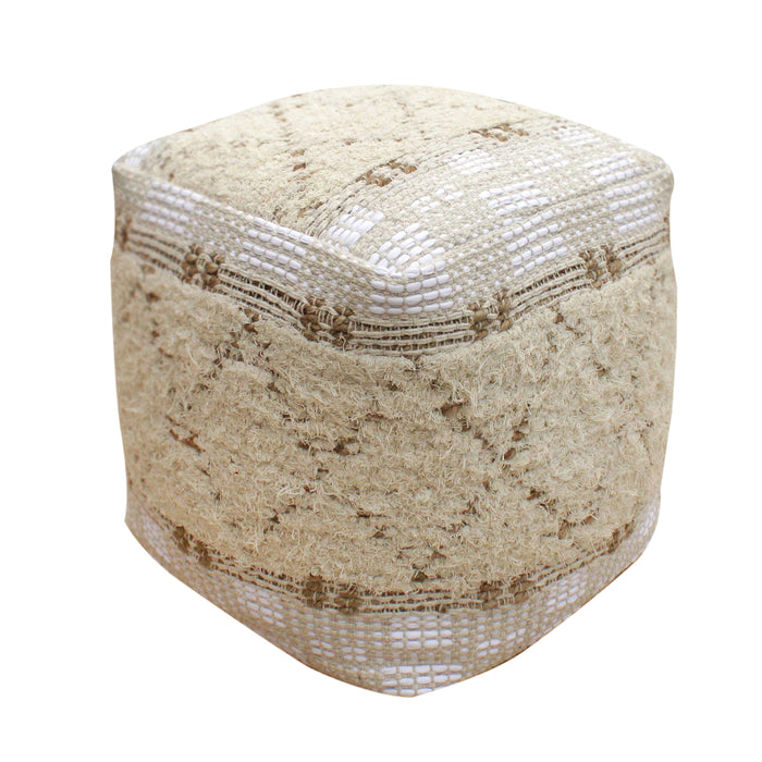GUDJA POUF - JUTE/ COTTON SALVAGE/ COTTON RAG