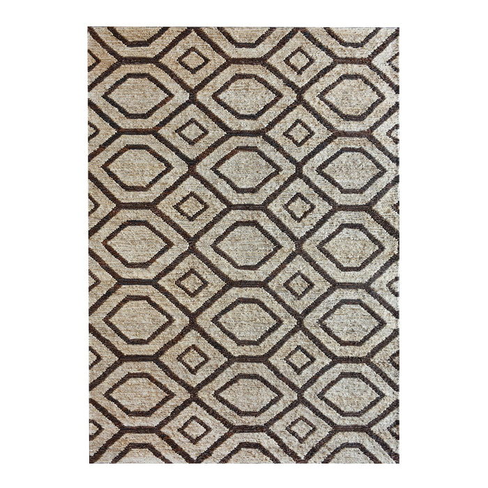 HABANA RUG -  HEMP/ LEATHER
