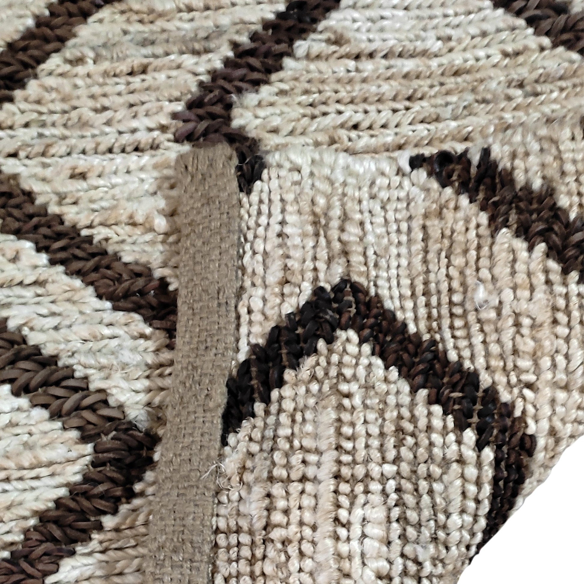 Area Rug, Bedroom Rug, Living Room Rug, Living Area Rug, Indian Rug, Office Carpet, Office Rug, Shop Rug Online, Hemp, Leather, Natural, Brown, Pitloom, Flat Weave, Geometrical