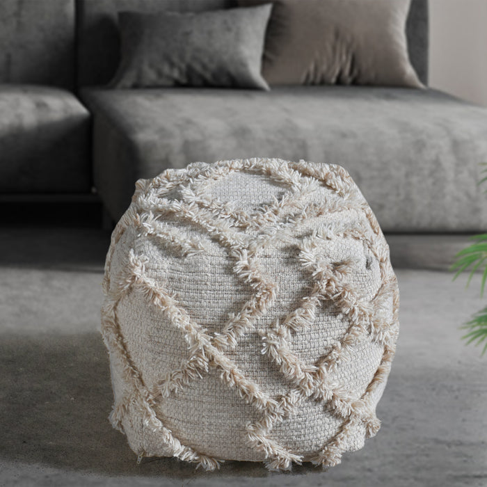 HAMLIN POUF - WOOL