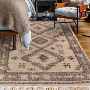 Area Rug, Bedroom Rug, Living Room Rug, Living Area Rug, Indian Rug, Office Carpet, Office Rug, Shop Rug Online, Jute, Wool, Natural, Punja, Flat Weave, traditional