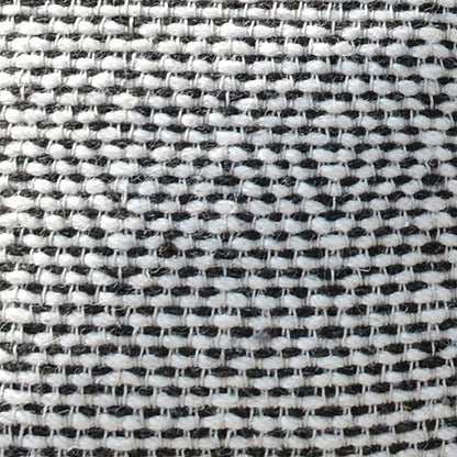 Hartney Pillow, Wool, Natural White, Charcoal, Pitloom, Flat Weave 