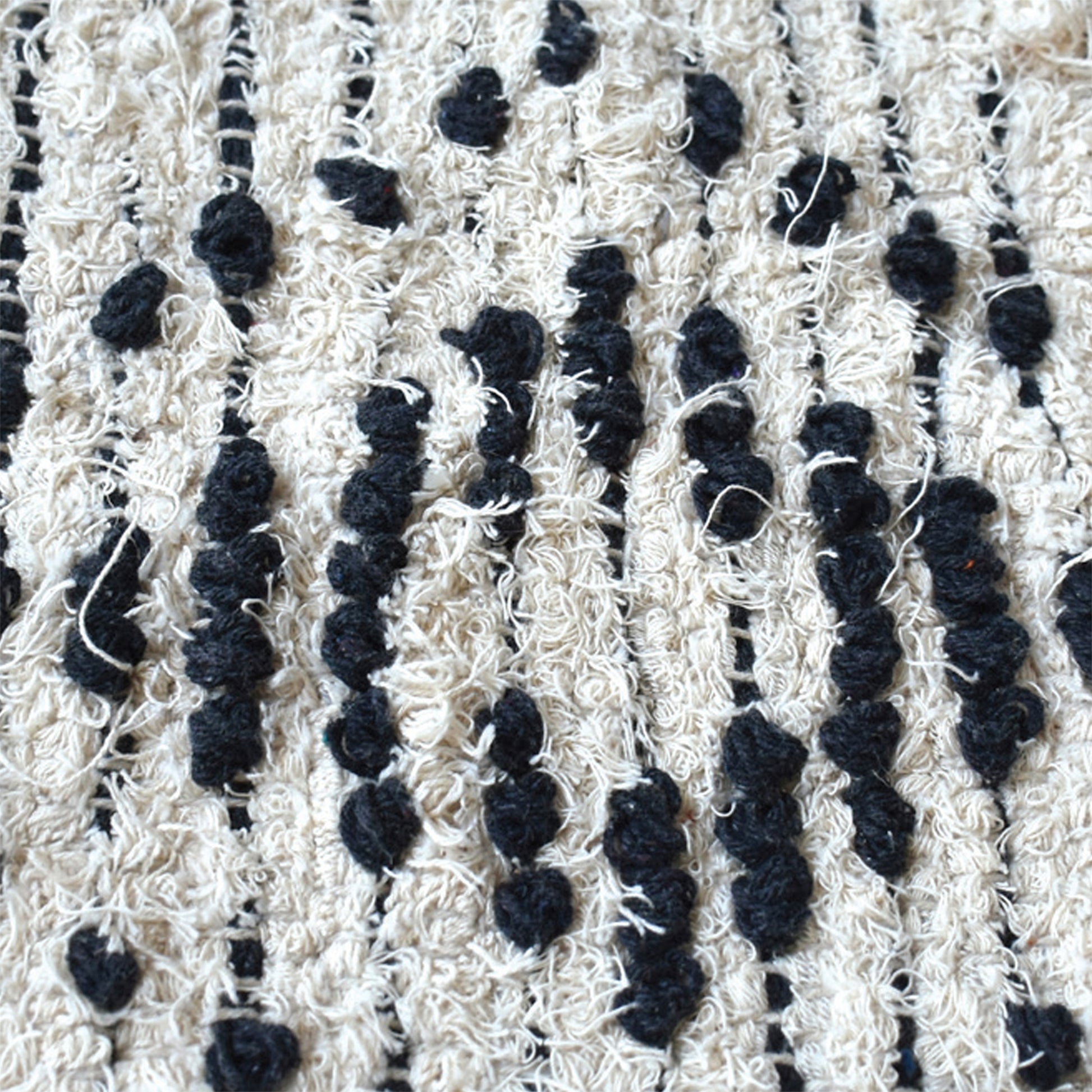 Area Rug, Bedroom Rug, Living Room Rug, Living Area Rug, Indian Rug, Office Carpet, Office Rug, Shop Rug Online, Recycled Cotton, Natural White, Charcoal, Hand woven, Cut And Loop, Geometrical