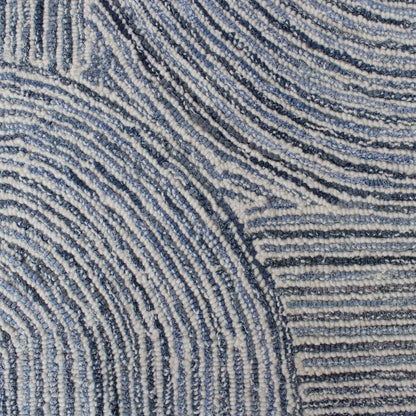Area Rug, Bedroom Rug, Living Room Rug, Living Area Rug, Indian Rug, Office Carpet, Office Rug, Shop Rug Online, Denim, Wool, Natural White, Blue, Hand tufted, All Loop, Modern