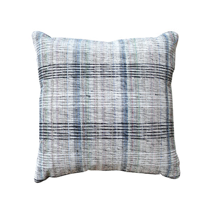 Jaime Pillow, Cotton, Lurex, Grey, Pitloom, Flat Weave