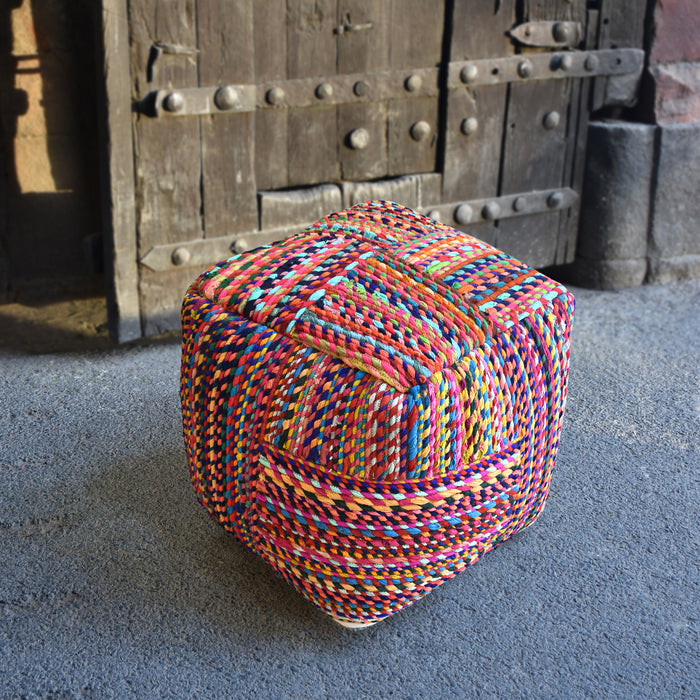 JAZZY POUF - RECYCLED FABRIC