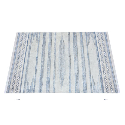 Area Rug, Bedroom Rug, Living Room Rug, Living Area Rug, Indian Rug, Office Carpet, Office Rug, Shop Rug Online, Denim, Wool , Natural White, Blue, Pitloom, Flat Weave, Traditional