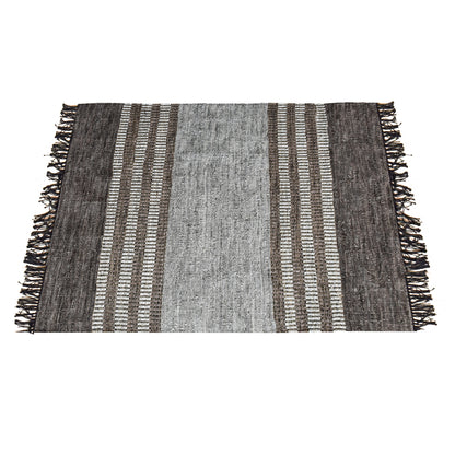 Area Rug, Bedroom Rug, Living Room Rug, Living Area Rug, Indian Rug, Office Carpet, Office Rug, Shop Rug Online, Leather, Hemp, Taupe, Pitloom, Flat Weave, Textured
