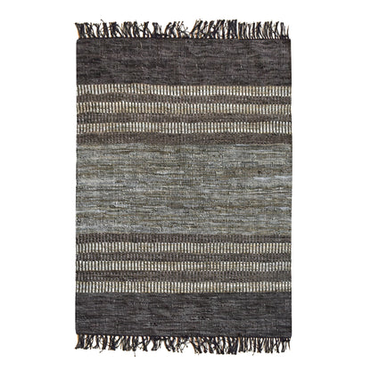 Area Rug, Bedroom Rug, Living Room Rug, Living Area Rug, Indian Rug, Office Carpet, Office Rug, Shop Rug Online, Leather, Hemp, Grey, Pitloom, Flat Weave, Textured