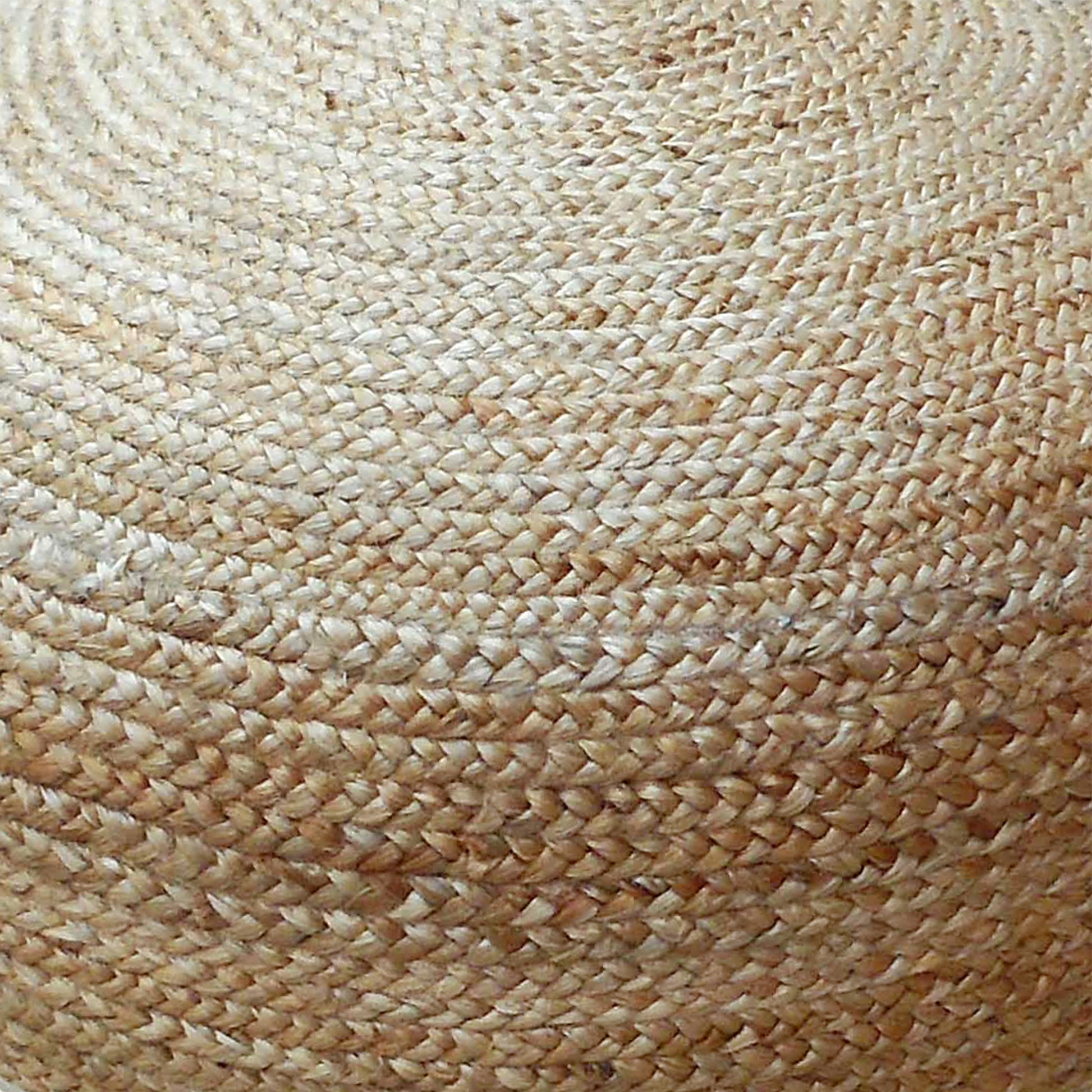 Jute Pouf, Jute, Natural, HM STITCHING / FLAT WEAVE