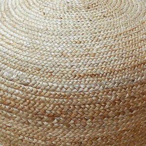 Jute Pouf, Jute, Natural, HM STITCHING / FLAT WEAVE