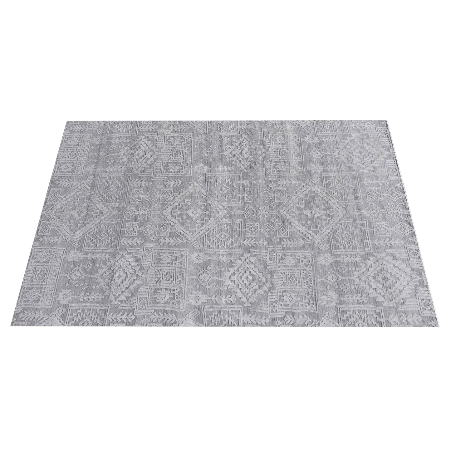 Area Rug, Bedroom Rug, Living Room Rug, Living Area Rug, Indian Rug, Office Carpet, Office Rug, Shop Rug Online, Pet, Grey, Natural White, Pitloom, All Loop , traditional