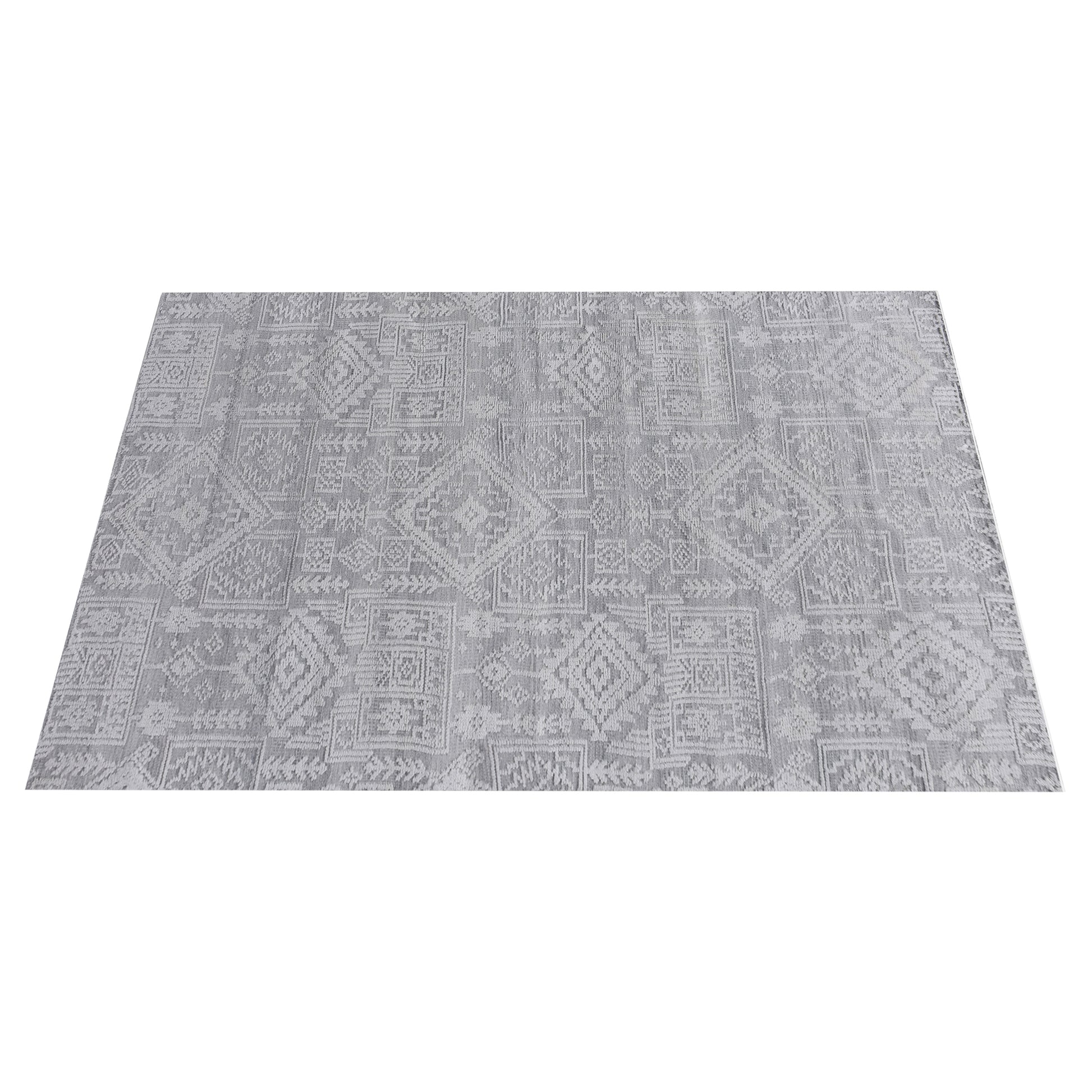 Area Rug, Bedroom Rug, Living Room Rug, Living Area Rug, Indian Rug, Office Carpet, Office Rug, Shop Rug Online, Pet, Grey, Natural White, Pitloom, All Loop , traditional