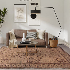 Area Rug, Bedroom Rug, Living Room Rug, Living Area Rug, Indian Rug, Office Carpet, Office Rug, Shop Rug Online, Hemp, Leather, Natural, Brown, Punja, Flat Weave, Traditional