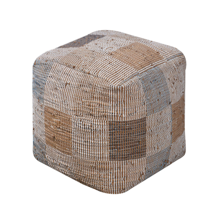 KELLER POUF - LEATHER