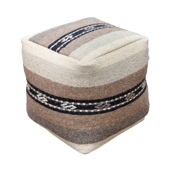KOHLA-II POUF - WOOL